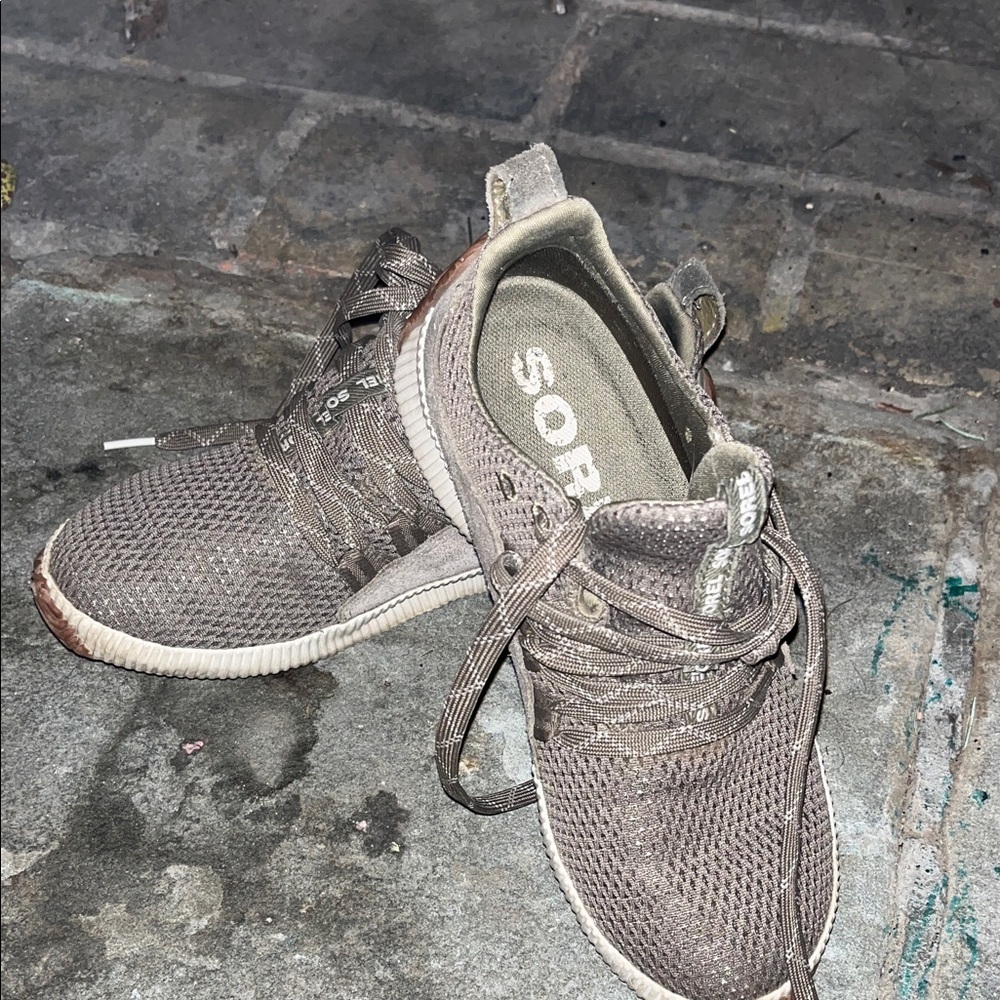 Sorel Women's Out N About Plus Sneakers - Sage - Picture 8 of 9